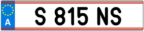 Trailer License Plate